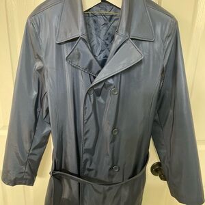 Giacca Women's Navy Rain Trench Coat